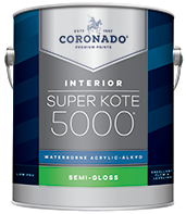 CLT PAINT CURES Super Kote 5000® Waterborne Acrylic-Alkyd is the ideal choice for interior doors, trim, cabinets and walls. It delivers the desired flow and leveling characteristics of conventional alkyd paints while also providing a tough satin or semi-gloss finish that stands up to repeated washing and cleans up easily with soap and water.boom