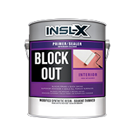 CLT PAINT CURES Block Out® Interior Primer is a modified synthetic primer-sealer carried in a special solvent that dries quickly and is effective over many different stains, including: water, tannin, smoke, rust, pencil, ink, nicotine, and coffee. Block Out primes, seals, and protects and can be used on bare or previously painted surfaces; interior drywall, plaster, wood, or masonry; and exterior masonry surfaces. Can be used as a spot primer for exterior wood shingles/composition siding.

Solvent-based sealer
Seals hard-to-cover stains
Quick-dry formula allows for same-day priming and topcoating
Top-coat with alkyd or latex paints of any sheenboom